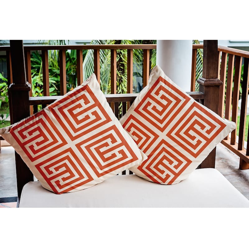 Greek Key Decorative Indoor/Outdoor Pillow
