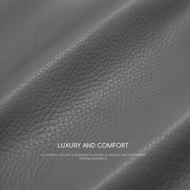 116" W Top Grain Leather Triple-Power Oversized Width Seat Sofa with Ajustable Headrest, USB & USB-C Charging