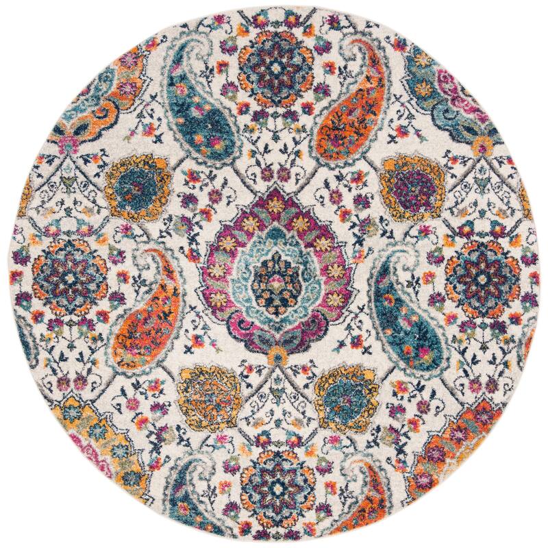 SAFAVIEH Madison Belle Boho Glam Paisley Pattern Area Rug