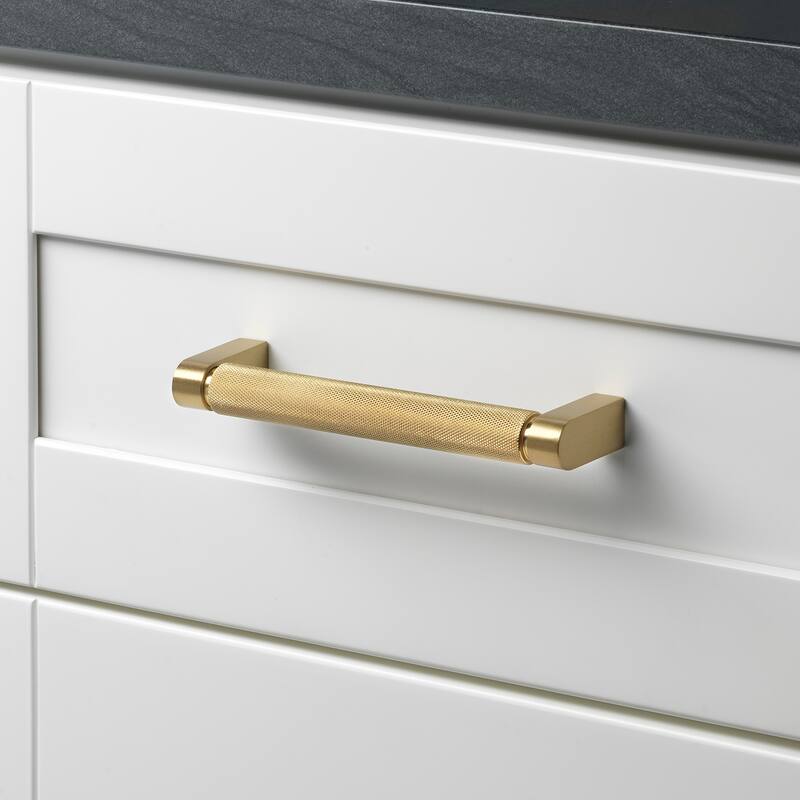 6-5/16 in. Center Knurled Bar Pull Cabinet Hardware Handle (5 Pack)