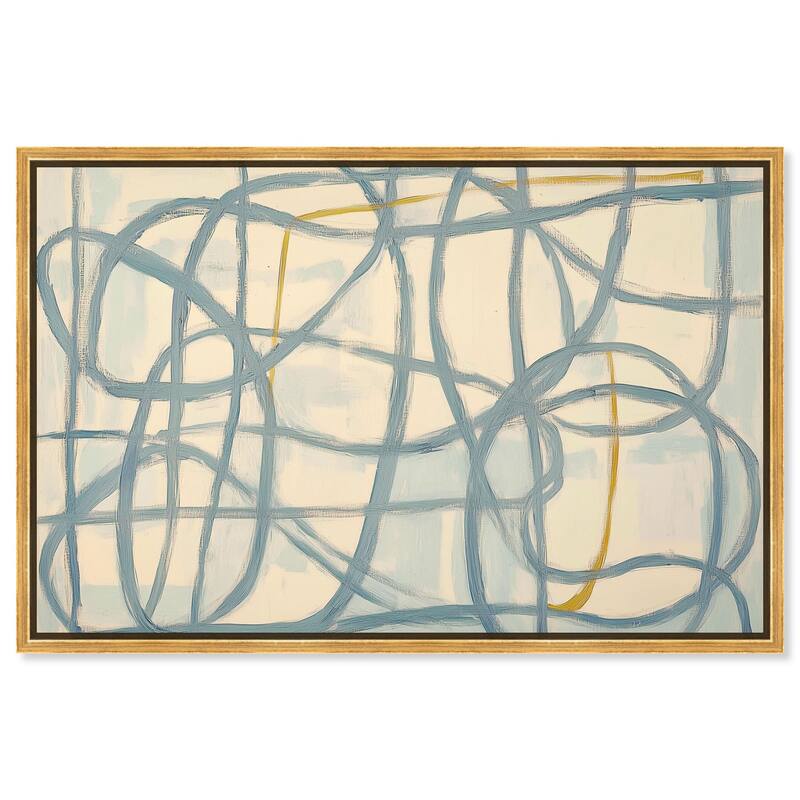 Unbroken Line II Canvas by Art Remedy - Gold - 36" x 24"