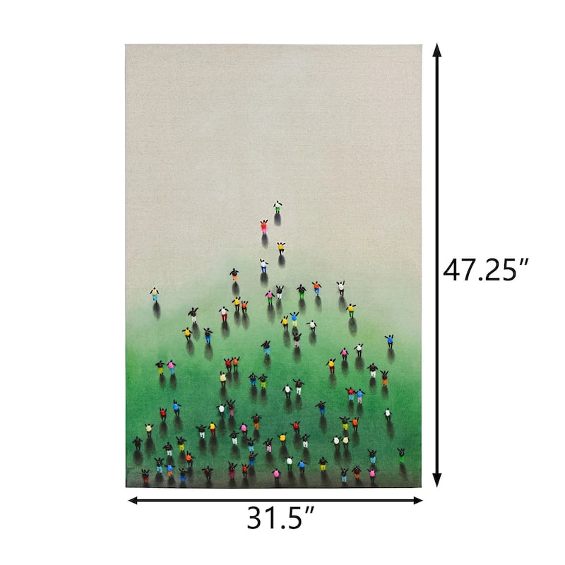 Social Climber 3D Paint on Canvas Wall Art
