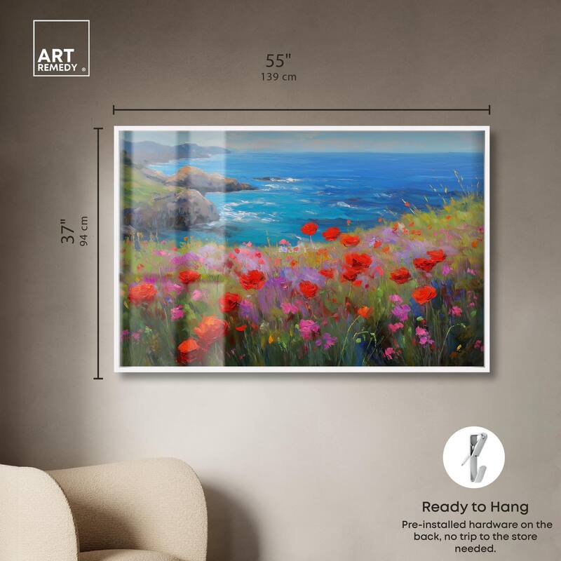 Ocean View Bloom II Shadowbox by Art Remedy