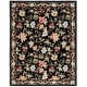preview thumbnail 6 of 74, SAFAVIEH Handmade Chelsea Rubi French Country Floral Wool Rug 10' x 14' - Black