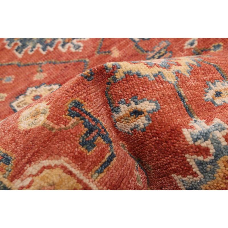 ECARPETGALLERY Hand-knotted Finest Oushak Dark Copper Wool Rug - 2'2 x 9'10