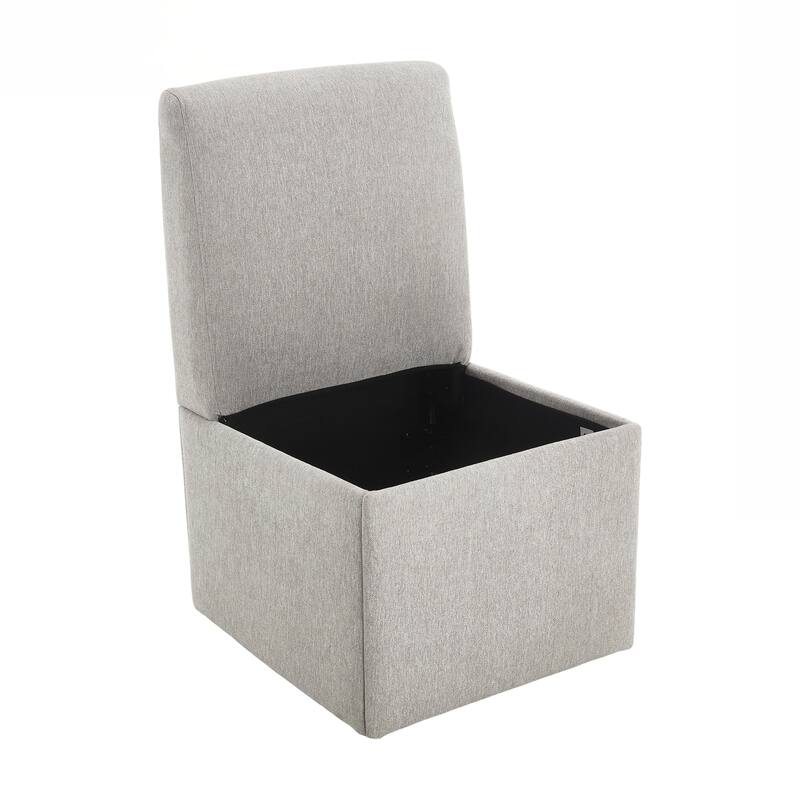 360 Degree Swivel Dining Chairs Set of 2 Swivel Dining Room Chairs Kitchen Chairs Casters & Storage Comfy Modern Rolling Chair