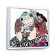 preview thumbnail 10 of 12, Designart "Japanese Tattoo Man" Bohemian & Eclectic Framed Canvas Wall Art Print