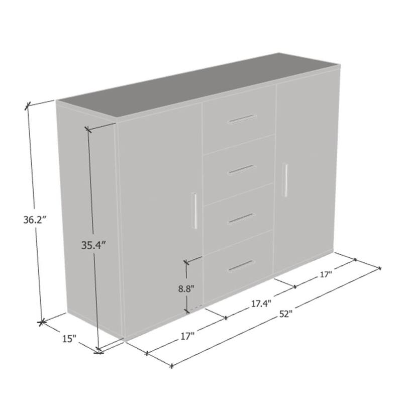 Soho 52-inch Modular Modern Sideboard
