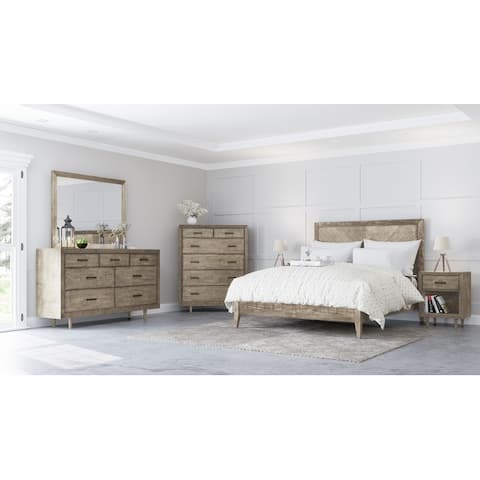Abbyson Retro Mid-century Modern Wood 6-piece Bedroom Set