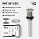 preview thumbnail 17 of 50, VIGO 1.75" W Vessel Bathroom Sink Grid Drain