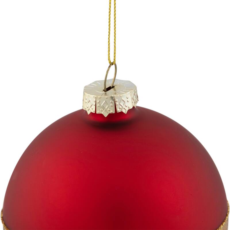 3.5" Glass Ball Christmas Ornament