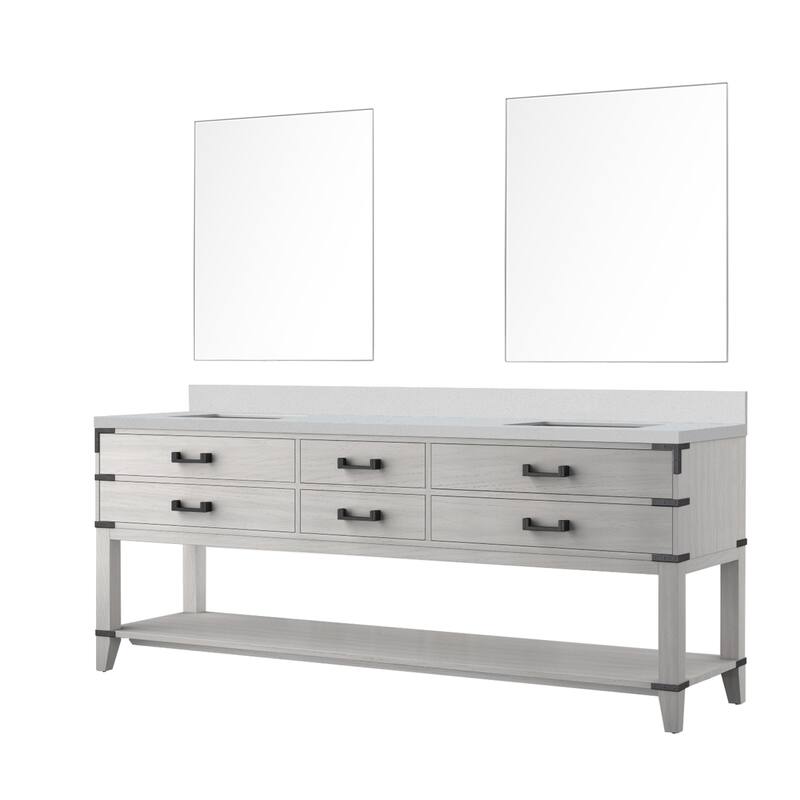 Norwalk Bath Vanity with Quartz Top, Sink and Mirror