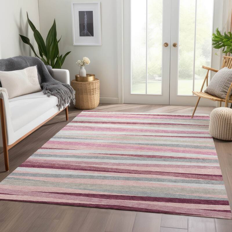 Premium Washable Super Soft Modern Stripes Mayfield Rug