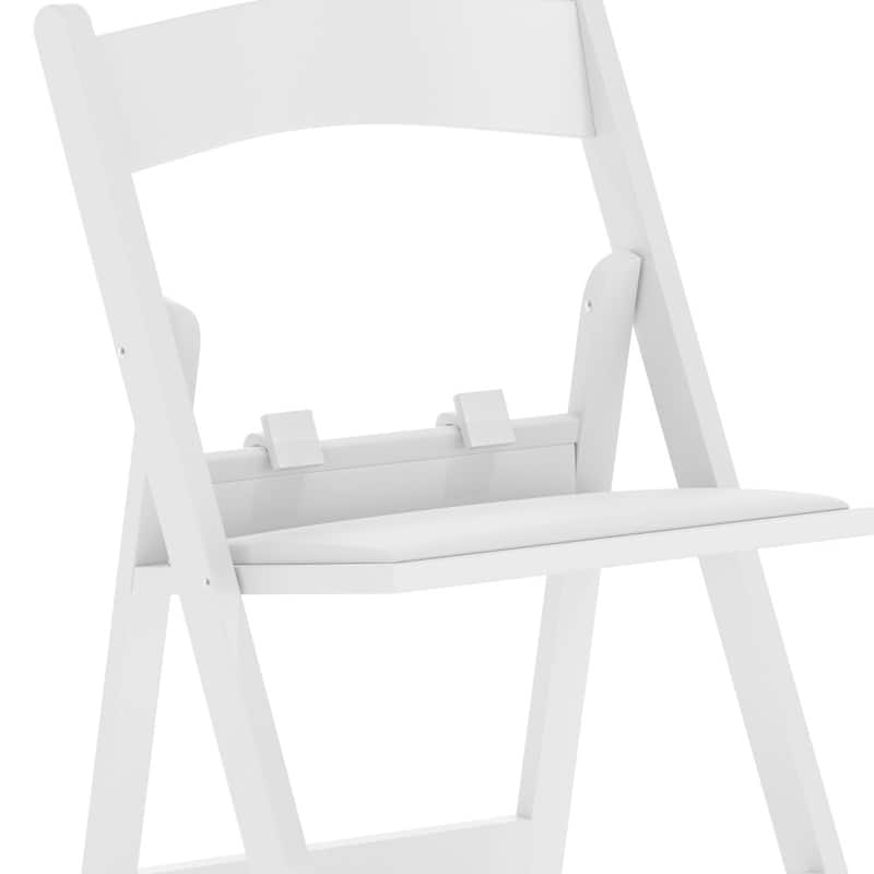 Kids Resin Folding Chair with Vinyl Padded Seat - 12.25"D x 13.25"W x 21"H