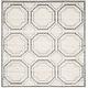 preview thumbnail 15 of 115, SAFAVIEH Amherst Corinne Modern Rug 5' Square - Ivory/Light Grey - Square