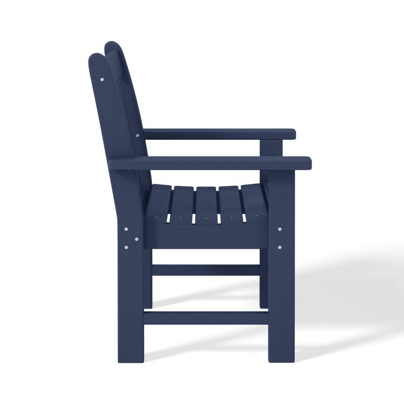 Laguna 6-Piece Outdoor Patio Rectangle Table Garden Arm Chair Dining Set With Bench