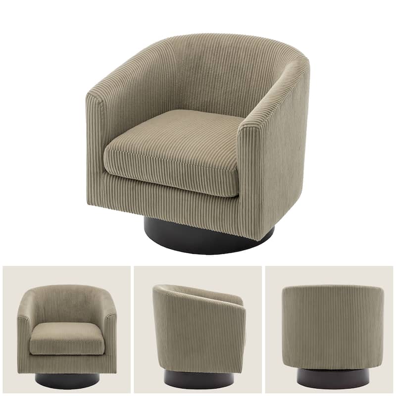 Modern 360° Swivel Barrel Accent Chairs by DREAMSIDEA