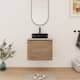 Option Imitative Oak-Matt Black Sink