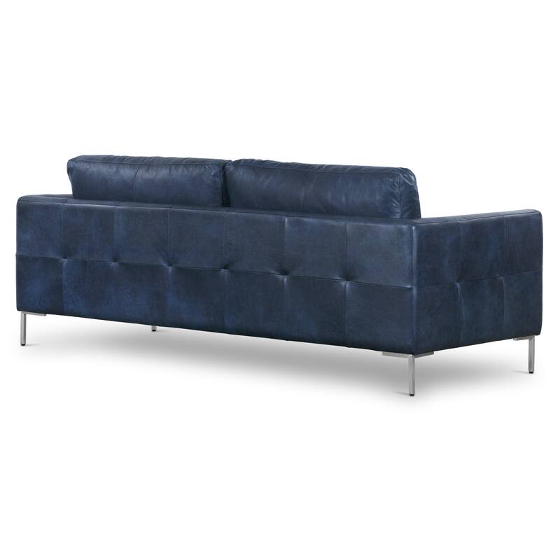 Poly & Bark Calle 90" Sofa - Full Grain Genuine Italian Leather