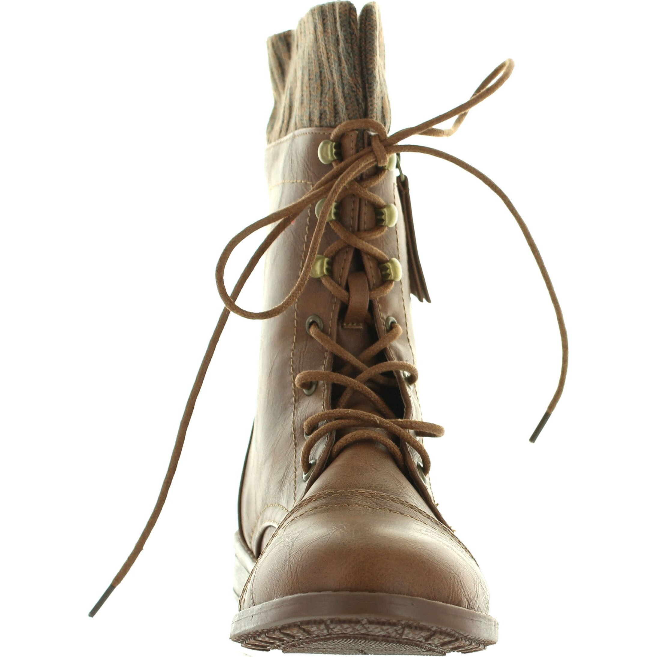 sweater cuff combat boots