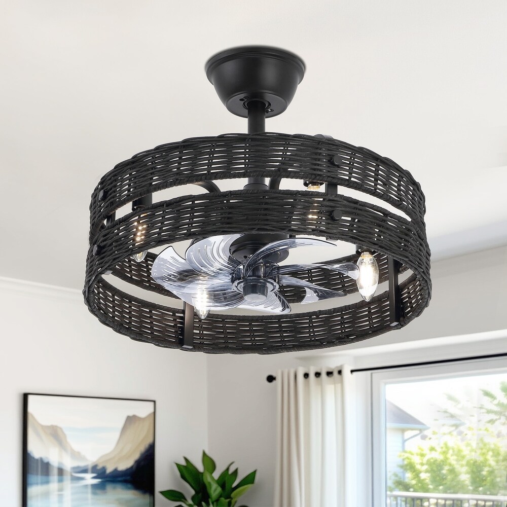 Black Matte, Rattan Indoor Ceiling Fans - Bed Bath \u0026 Beyond, image size:1000x1000
