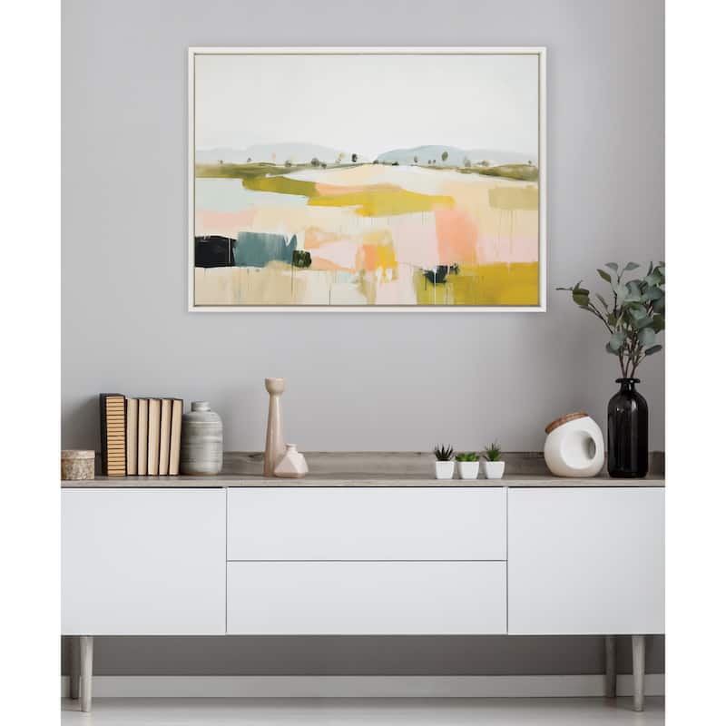 Kate and Laurel Sylvie Quaint Vista I Framed Canvas by Amy Lighthall