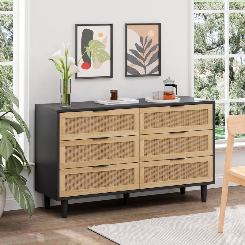 Drawers Rattan Cabinet Drawer with Drawer Slides