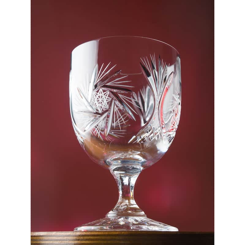 Cut Crystal Dessert Cups -Ice Cream Bowl 8 Oz.- Set of 6