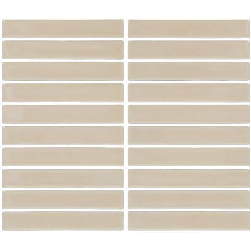 Daltile Artcrafted 1 x 6 Glazed Ceramic Mosaic Tile (10 PCS Per Carton) (10.00 SQFT Per Carton)