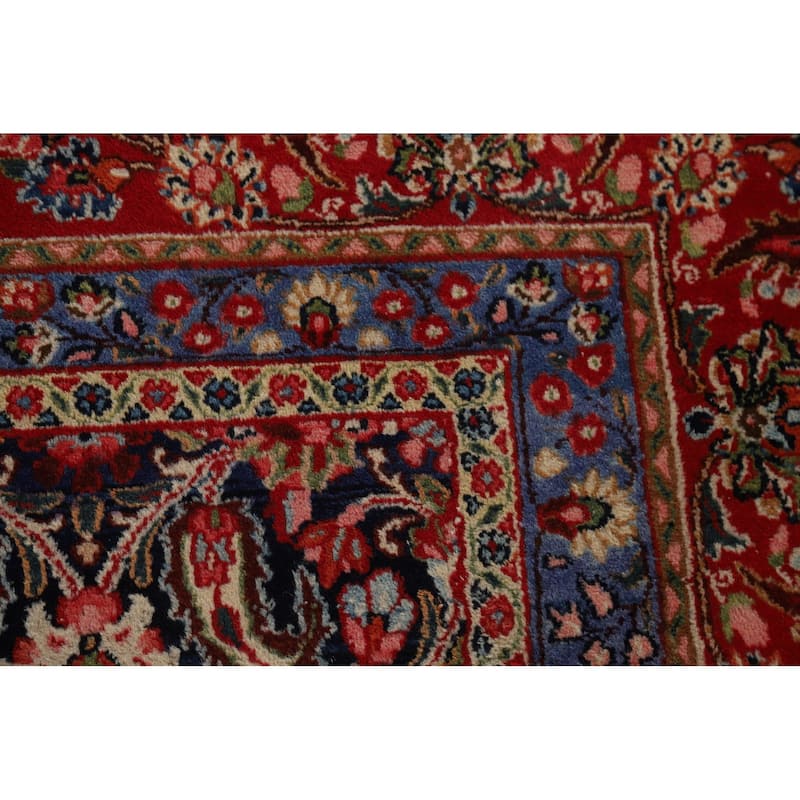 All-Over Mood Vintage Persian Area Rug Handmade Wool Carpet - 8'8" x 11'8"