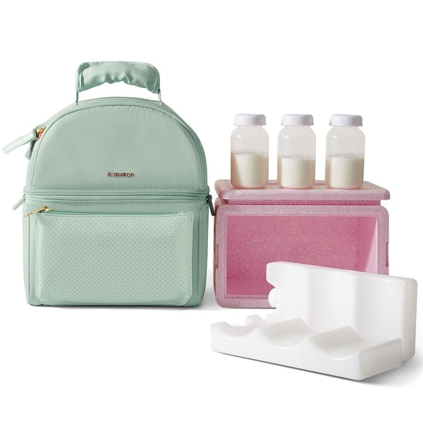 slide 2 of 40, Sunveno Breastmilk Cooler Bag Green
