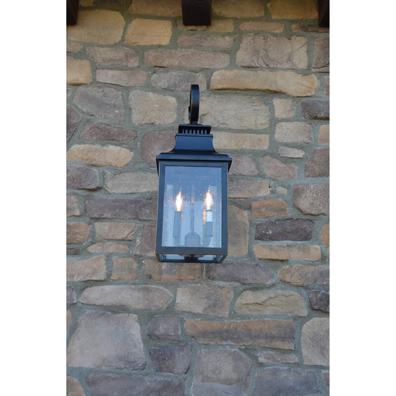 AA Warehousing Morgan 2 Light Exterior Light in Imperial Black Finish