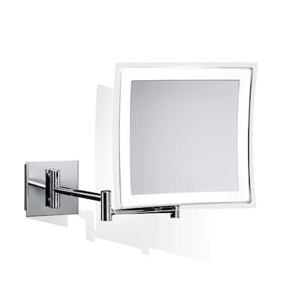 WS Bath Collections Spiegel Battery Powered Rectangular 5X Magnifying