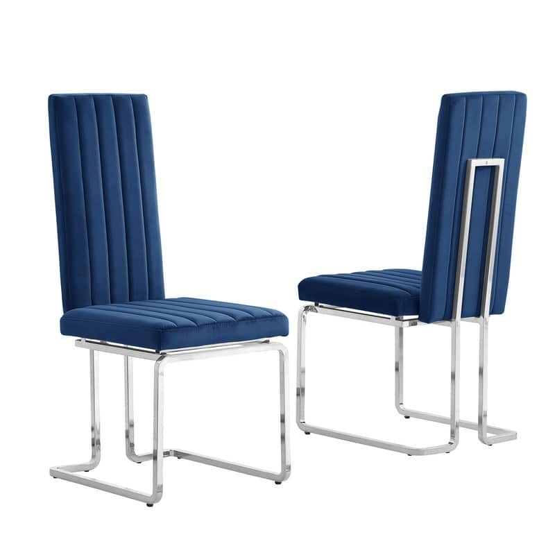 Best Quality Furniture Velvet Side Chairs **Set of 2**