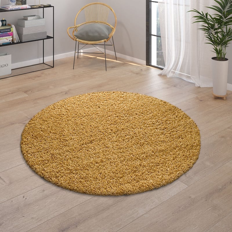Plain Shag Rug For Living Room or Bedroom in pastell colors