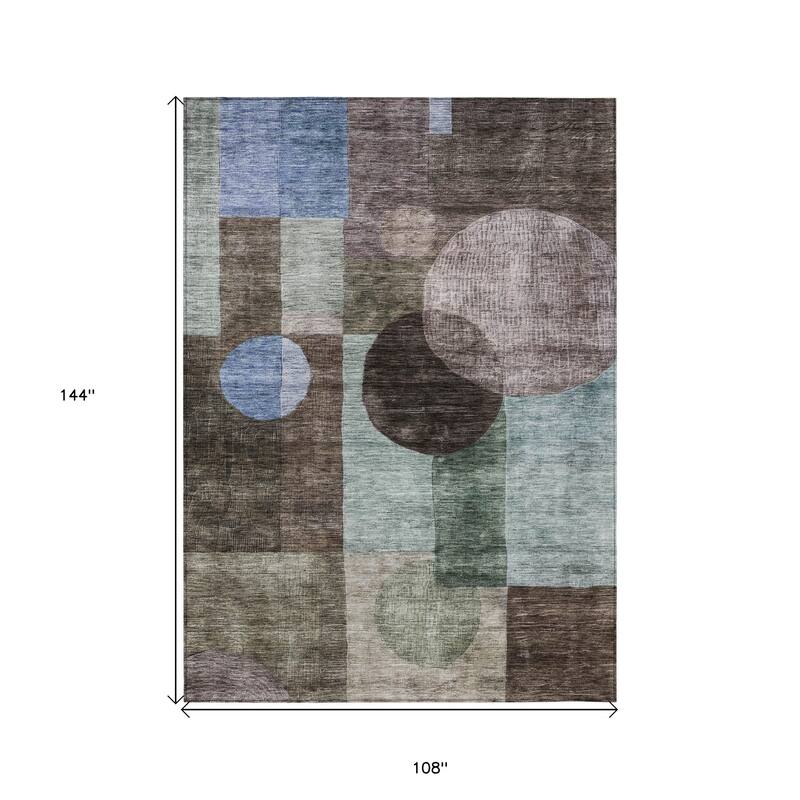 HomeRoots Geometric Transitional Rectangle Outdoor Rug