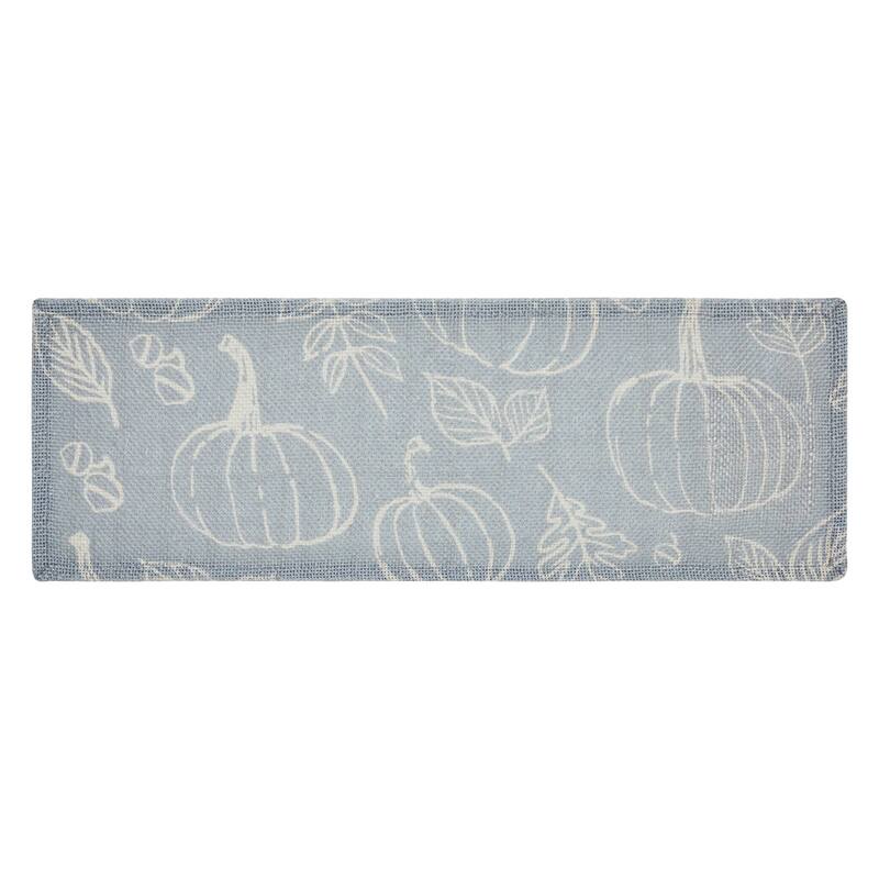 Silhouette Pumpkin Grey Runner 12x36