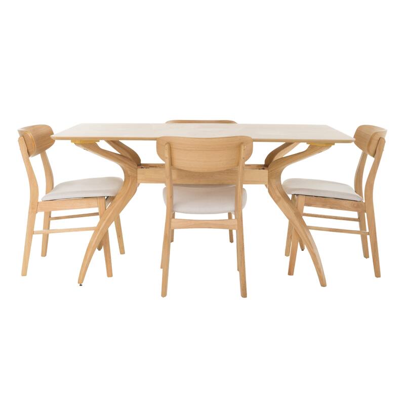 Fausett Mid-Century Modern 5 Piece Dining Set by Christopher Knight Home