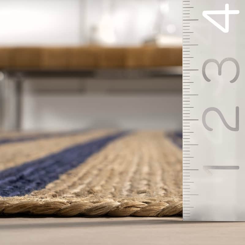 Calathea Striped Jute Area Rug