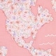 preview thumbnail 8 of 7, Lambs & Ivy Girls Rule the World Pink Floral 4-Piece Baby Crib Bedding Set