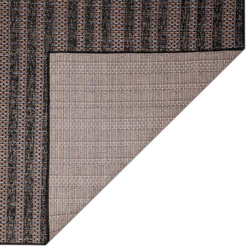 Liora Manne Avena Mosaic Stripe Indoor/Outdoor Rug