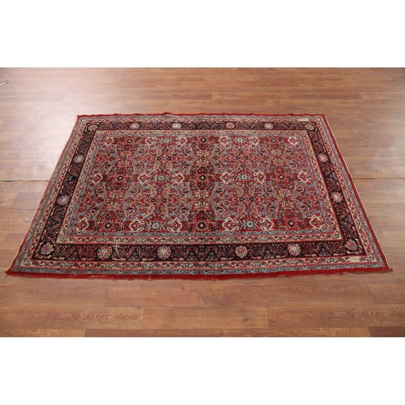 Vegetable Dye Senneh Accent Rug Handmade Wool Carpet - 3'4" x 5'0"