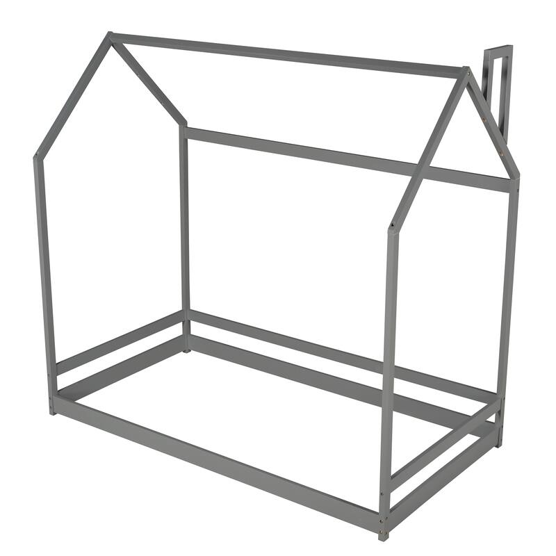 Twin Size House Bed Wood Bed