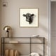 preview thumbnail 61 of 60, Darkness in Detail of Cow Canvas Animal Art Prints by Art Remedy