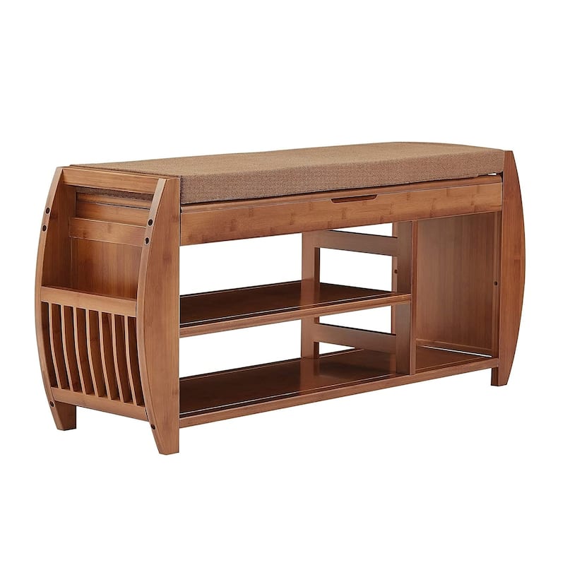 Multi-Tier Simple Shoe Rack, Shoe Changing Bench, Shoe Cabinet Combination, Multifunctional Storage Bench - 40.2"L x 11.2"W x 18.3"H