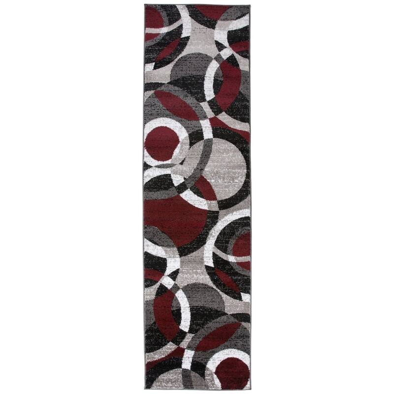 World Rug Gallery Geometric Circles Area Rug