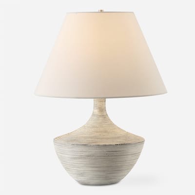 Uttermost Carafe Ceramic Table Lamp - 20.5" H X 16" W X 16" D