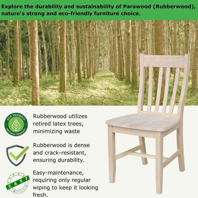 Copper Grove Quince Solid Wood Schoolhouse Chairs, Set of 2