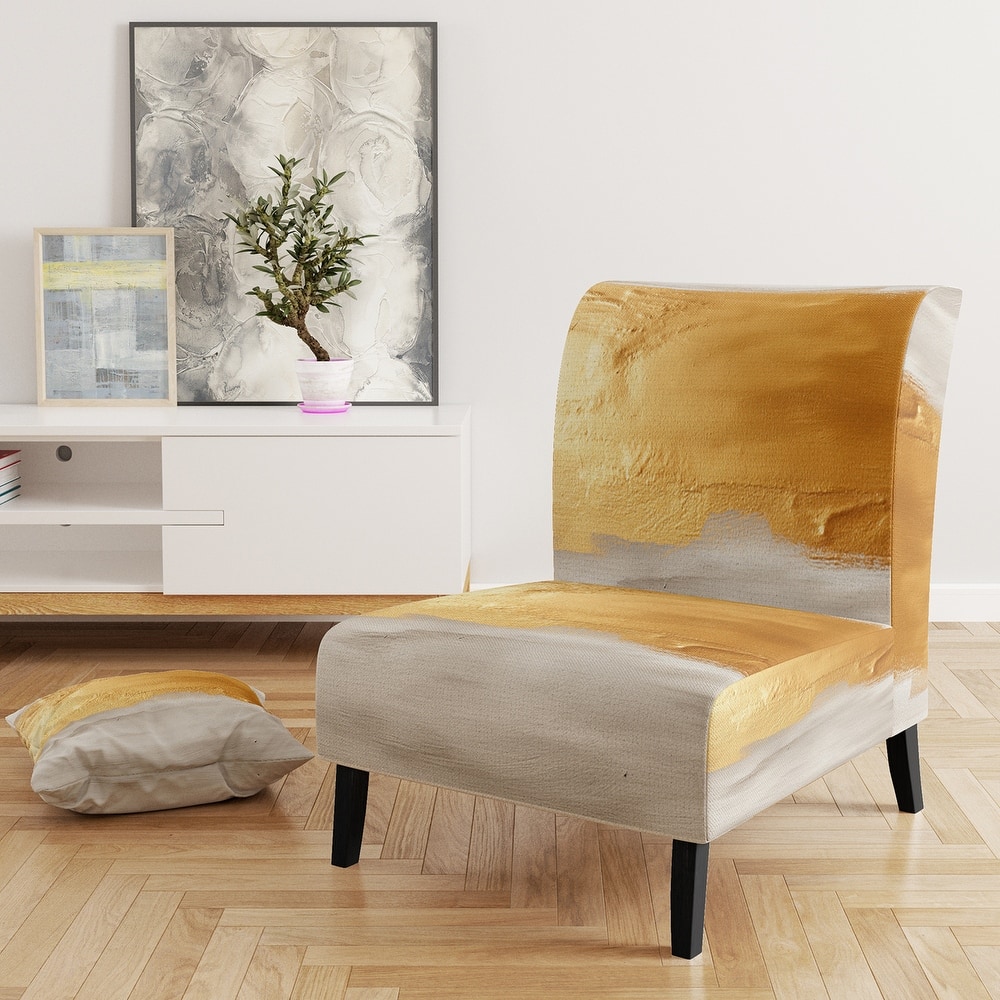 Designart "From the Shore" Upholstered Beach Accent Chair - Nautical & Coastal Arm Chair For Bedroom