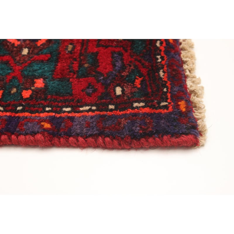 ECARPETGALLERY Hand-knotted Andelz Red Wool Rug - 4'2 x 6'8